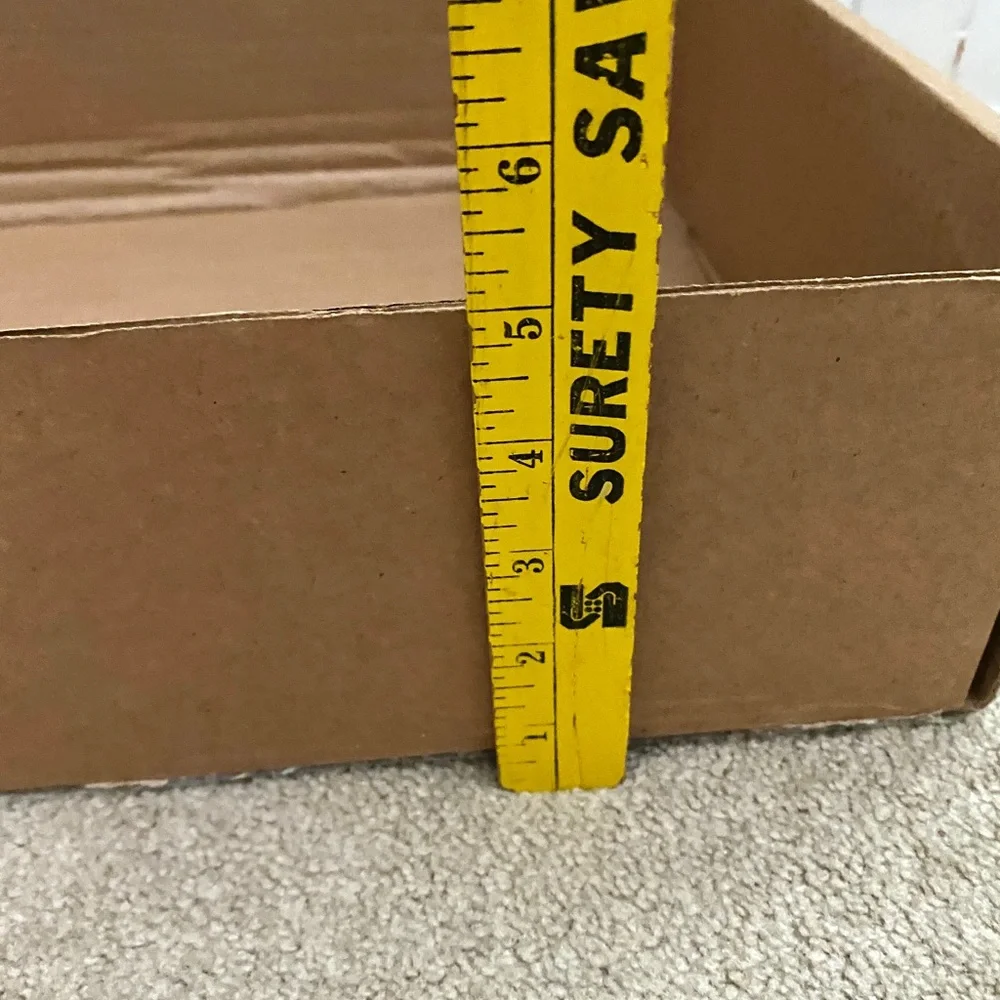 GUCCI shipping cardboard box brown big flat package for tote bag purse boots tan